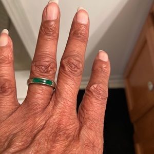 Jade & 18K Gold Ring